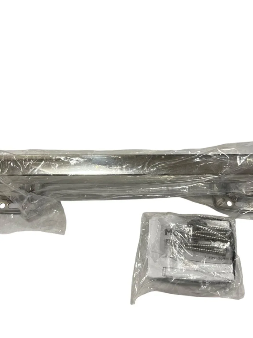 Moen Grab Bar Bathroom Safety 12-Inch Stainless Steel Transitional Chrome metal